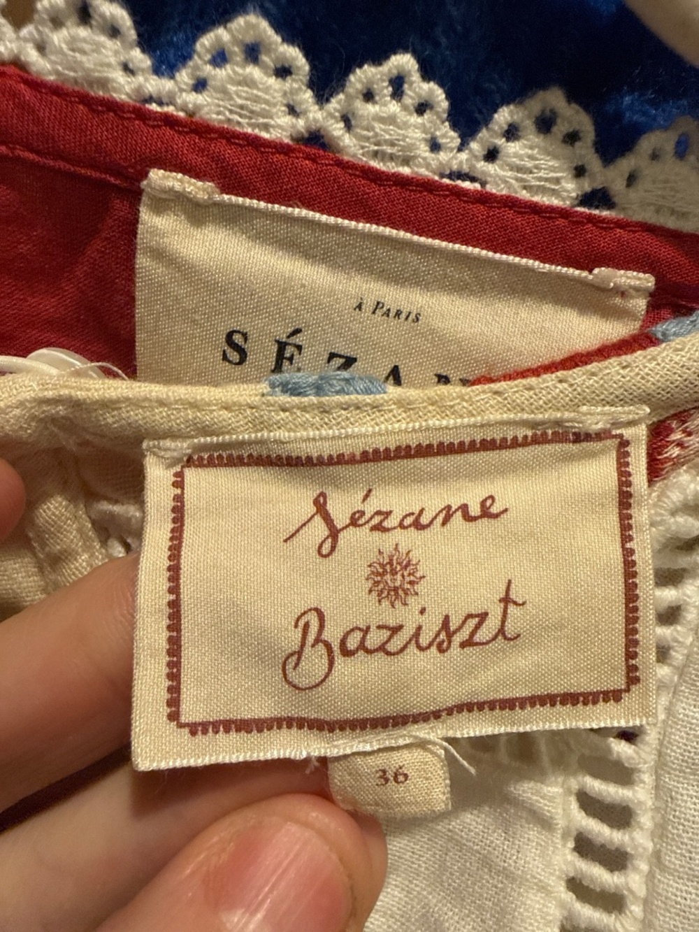 Sezane x Baziszt Top Blouse (36) US 6 - Picture 2 of 4